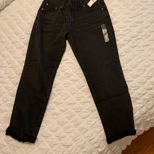 Gap Mid-rise Best Girlfriend Jeans with raw hem